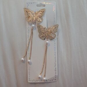 Retro Butterfly Tassel Hairclips